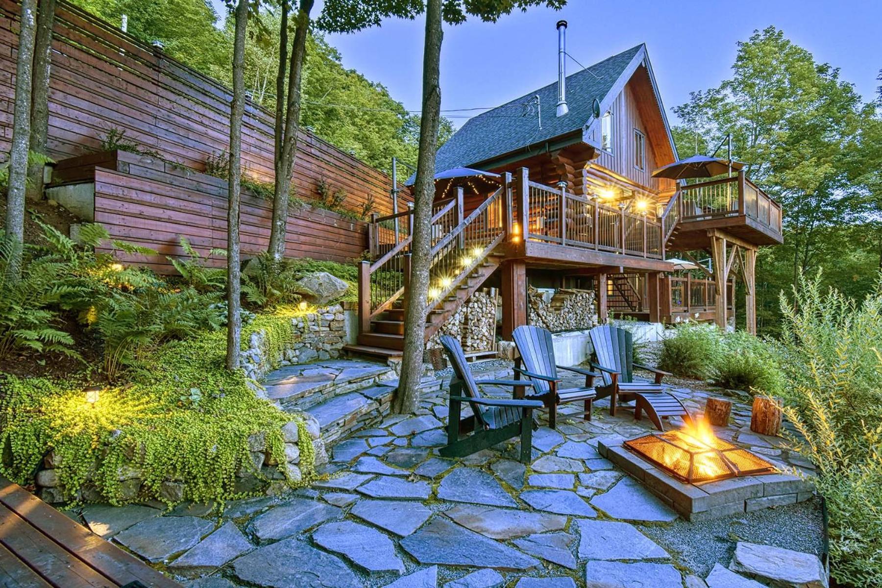 Luxurious Log Cabin With Private Spa Lac Superieur Exterior photo